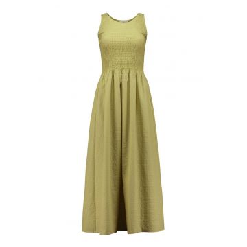 Rochie midi cu croiala evazata - Verde masliniu