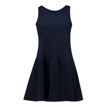 Rochie mini cu croiala evazata - Bleumarin