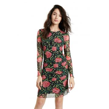 Rochie mini cu imprimeu floral