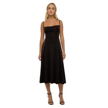 Rochie Negru - Visiniu
