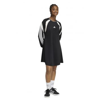 Rochie scurta cu logo - Negru/Alb murdar