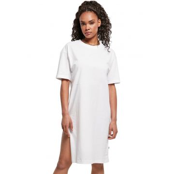 Rochie supradimensionata de bumbac organic - Alb optic