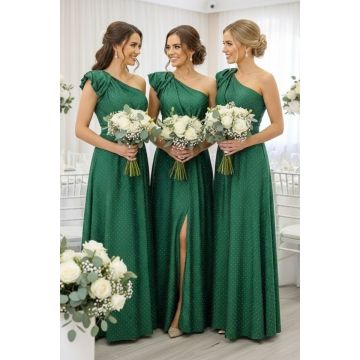 Set 5x Rochie de seara VelaNORA, cu micro-cristale, Verde, Marime S/M