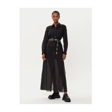 Rochie camasa -  bumbac - negru - pentru femei