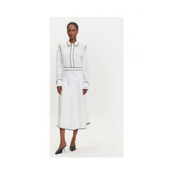 Rochie camasa Dama -  Alb - 100% viscoza -