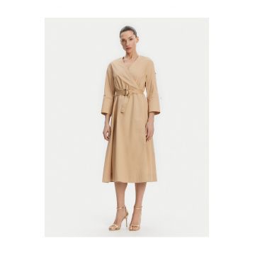 Rochie casual  bumbac - bej