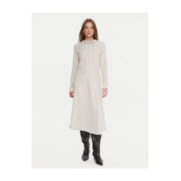 Rochie casual Dama -  Alb - Poliester -