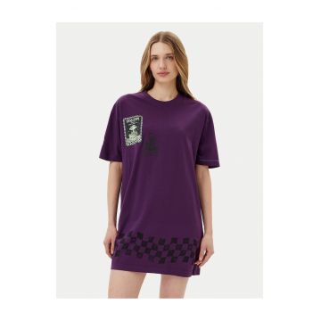 Rochie casual dama  violet - fabric moale