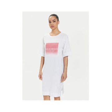 Rochie casual de dama  alb -