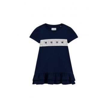 Rochie casual fete - bumbac organic - bleumarin - Bleumarin