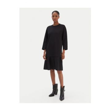 Rochie casual pentru femei -  63% bumbac - 37% poliester - EU - Negru