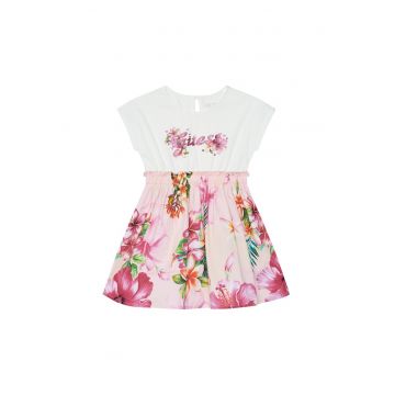 Rochie casual  pentru fete - Alb