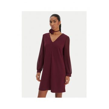 Rochie cocktail Femei -  bordeaux - poliester - elastan
