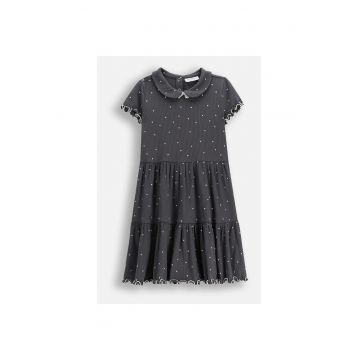 Rochie  cu guler - pentru fetefewqg - Gri grafit