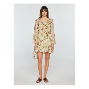 Rochie cu imprimeu floral si decolteu in V Amisi 000