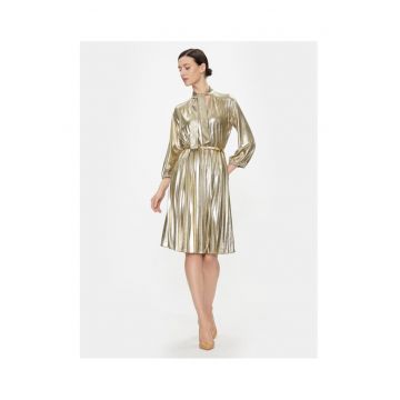 Rochie de cocktail  auriu - poliester -