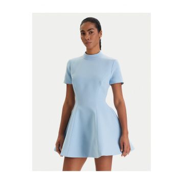 Rochie de cocktail  poliester - fermoar - albastru deschis
