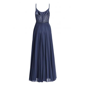 Rochie de seara -  bleumarin - poliester -
