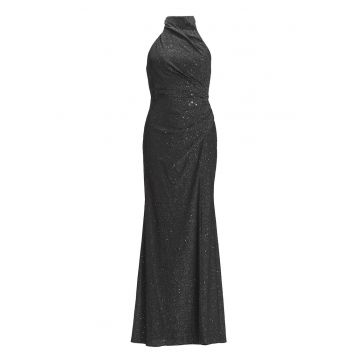 Rochie de seara -  fermoar - negru - 65% elastan - 35% poliester