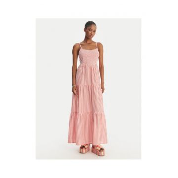 Rochie de vara  cu dungi roz - Roz
