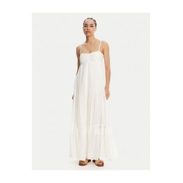 Rochie de vara pentru femei -  Bumbac - Alb -