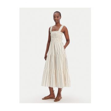 Rochie de vara pentru femei -  Viscoza - Bej