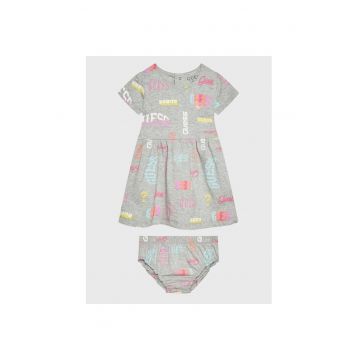 Rochie fete -  43675 - Gri - Bumbac