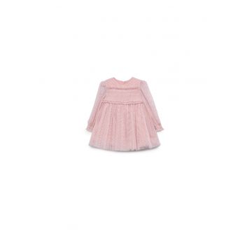 Rochie fete - Abel & Lula - eleganta - roz - buline -