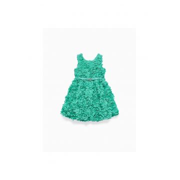 Rochie fete -  eleganta - verde - poliester