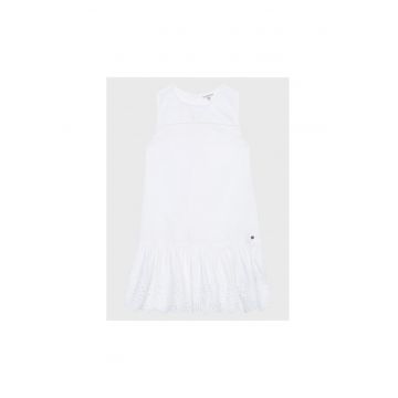 Rochie fete -  In/Bumbac - Alb