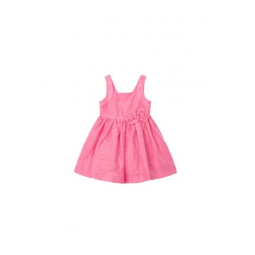 Rochie fete -  roz - 87% in 13% poliester