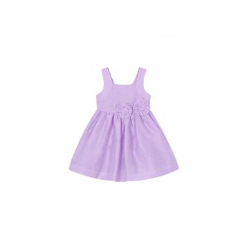 Rochie fete -  violet - 87% in - 13% poliester - fermoar