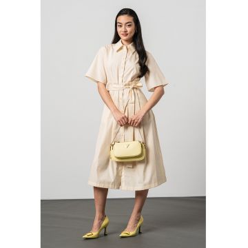 Rochie midi evazata Zeppa - Crem