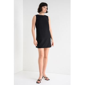 Rochie mini fara maneci - Negru