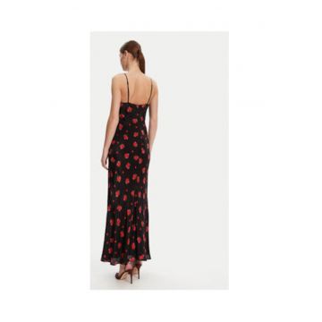 Rochie  model 59709DB2 - floral - negru - 100% viscoza -