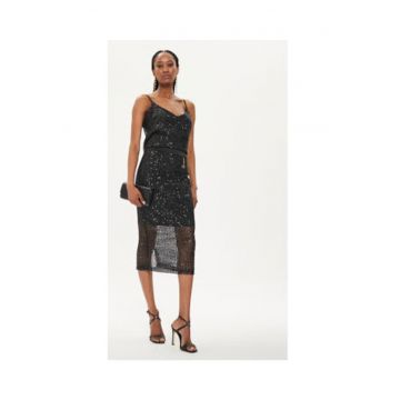Rochie  model FQ24SG2001W707N6-053 - neagra - 100% poliester -
