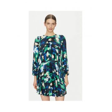 Rochie  negru/albastru - 100% poliester - Negru/Albastru