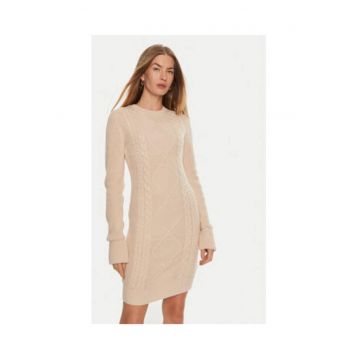 Rochie scurta tricotata din amestec de lana