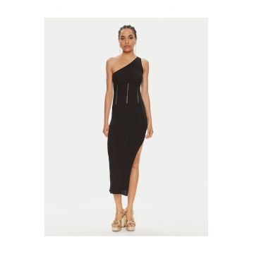 Rochie tricotata  65% viscoza - 35% poliamida - Negru