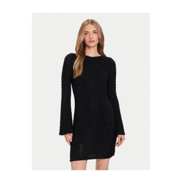 Rochie tricotata -  80% viscoza negru