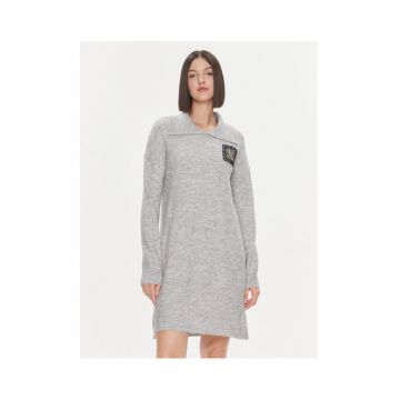Rochie tricotata de dama  gri -