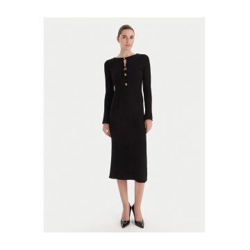 Rochie tricotata de dama -  neagra