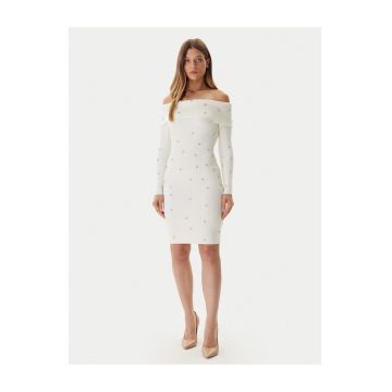 Rochie tricotata -  M INTL - ecru - viscoza -