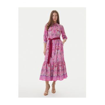 Rochie camasa  Bumbac - Roz - Roz