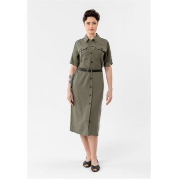 Rochie camasa  G-Hana - kaki - Kaki