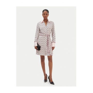 Rochie camasa -  poliester - roz