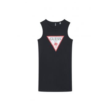 Rochie casual fete -  bumbac - negru