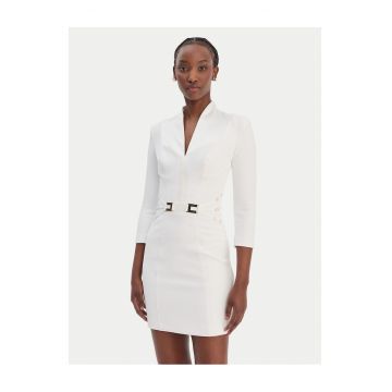 Rochie cocktail alb - - Alb