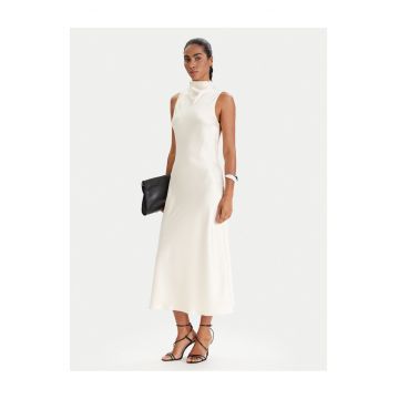 Rochie cocktail Femeie -  Ecru - poliester - fermoar