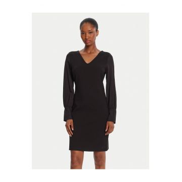 Rochie dama -  neagra - tricotata - Negru